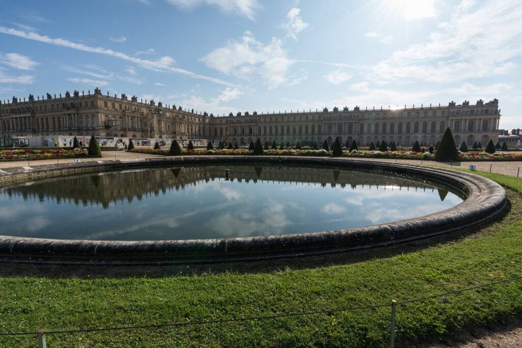 Beautiful view of Palace of Versailles
