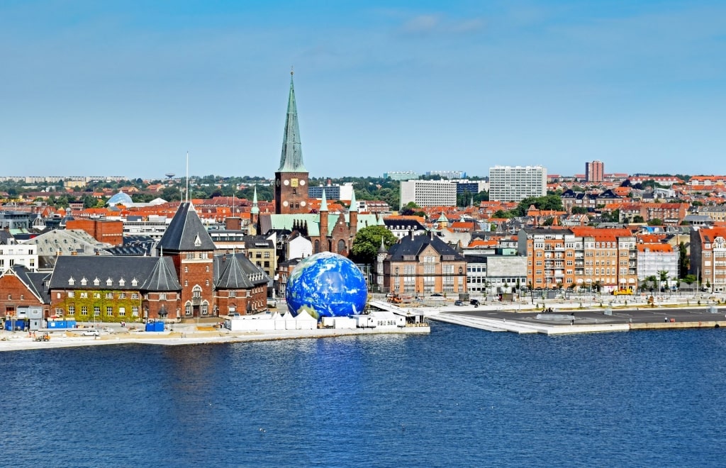 Beautiful waterfront of Aarhus’s harbor