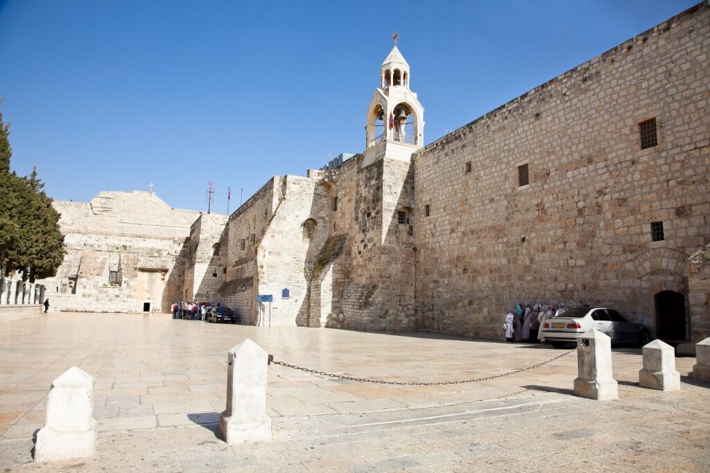 Religious site of Church of the Nativity in Bethlehem