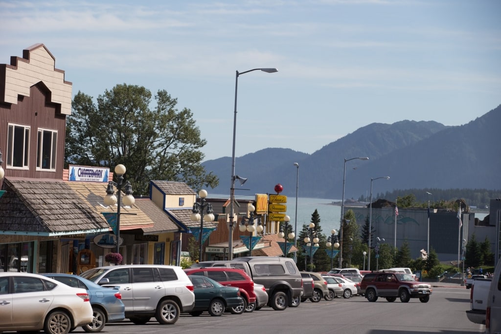 Street view of Downtown Seward