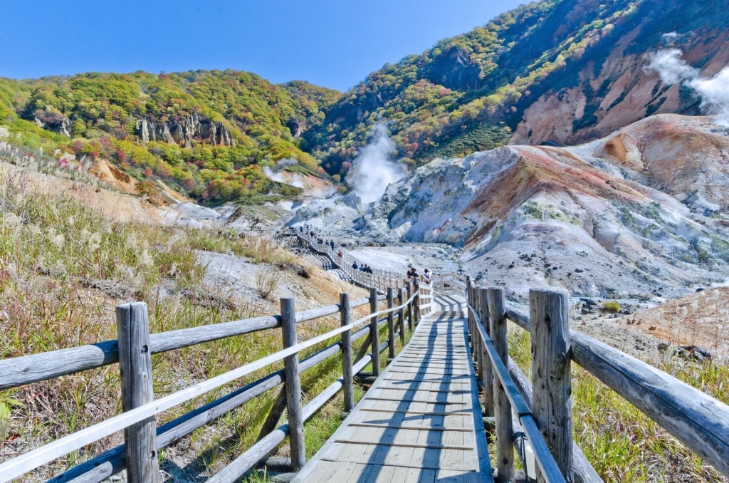 Sulfuric hot spring in Hell Valley 