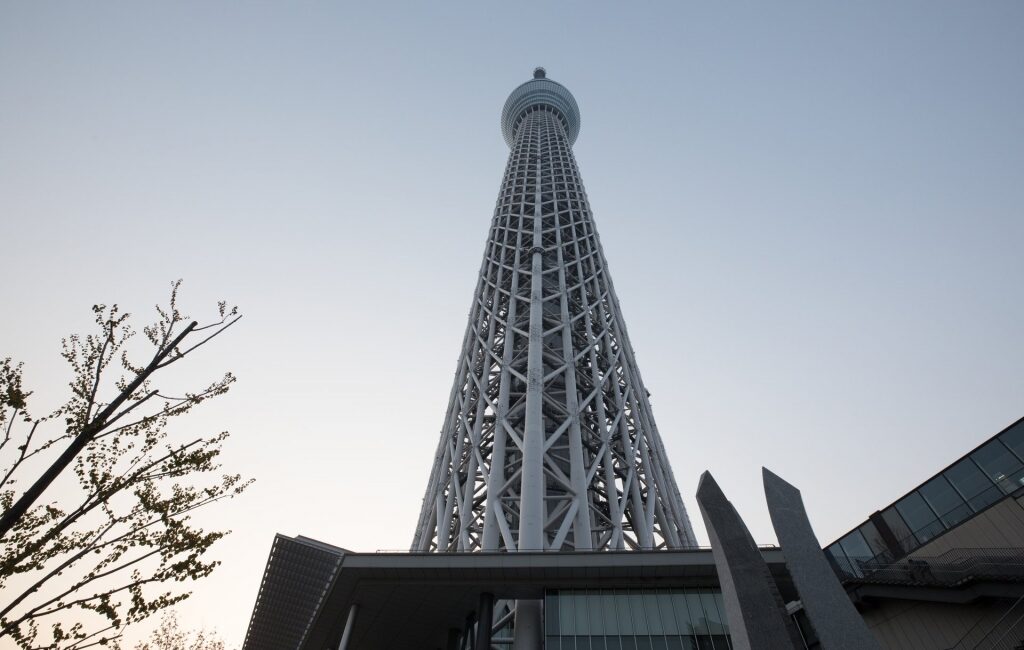Famous tower of Tokyo Skytree