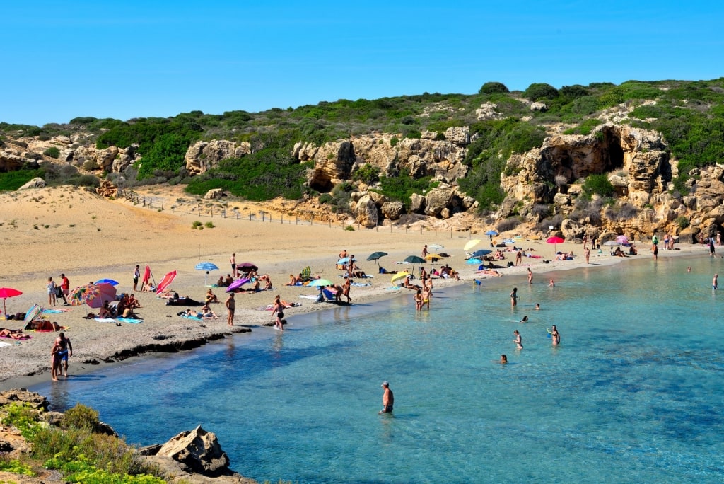 Golden sands of Vendicari Nature Reserve