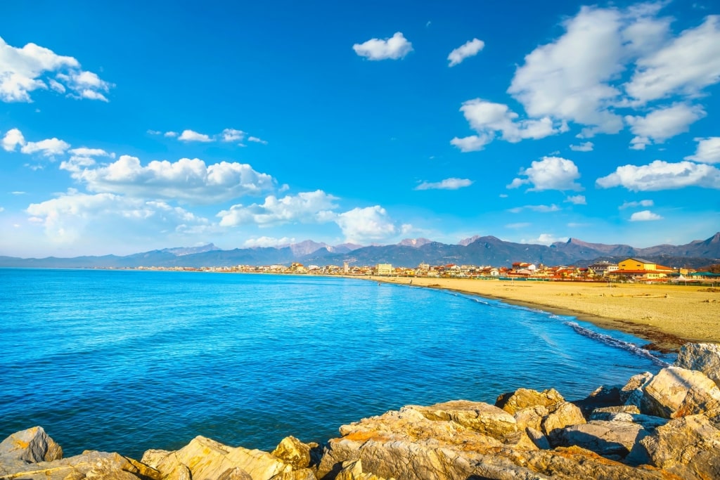 Scenic view of Viareggio Beach