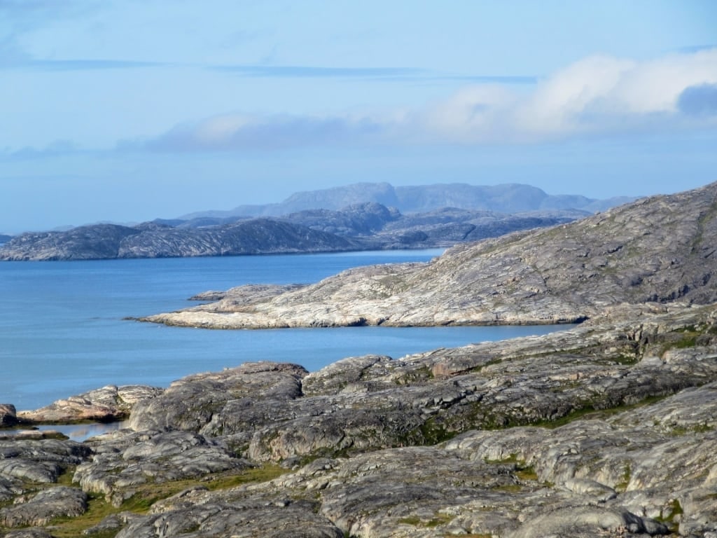 Rugged landscape of Lake Tasersuaq