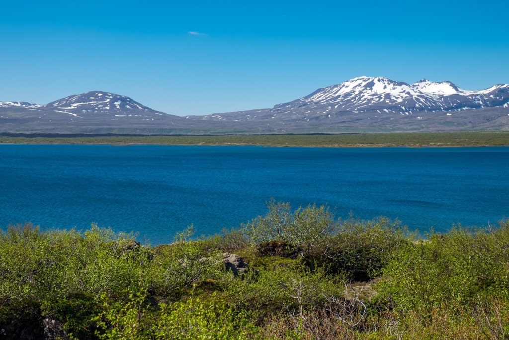 Scenic Lake Thingvallavatn inside Thingvellir National Park