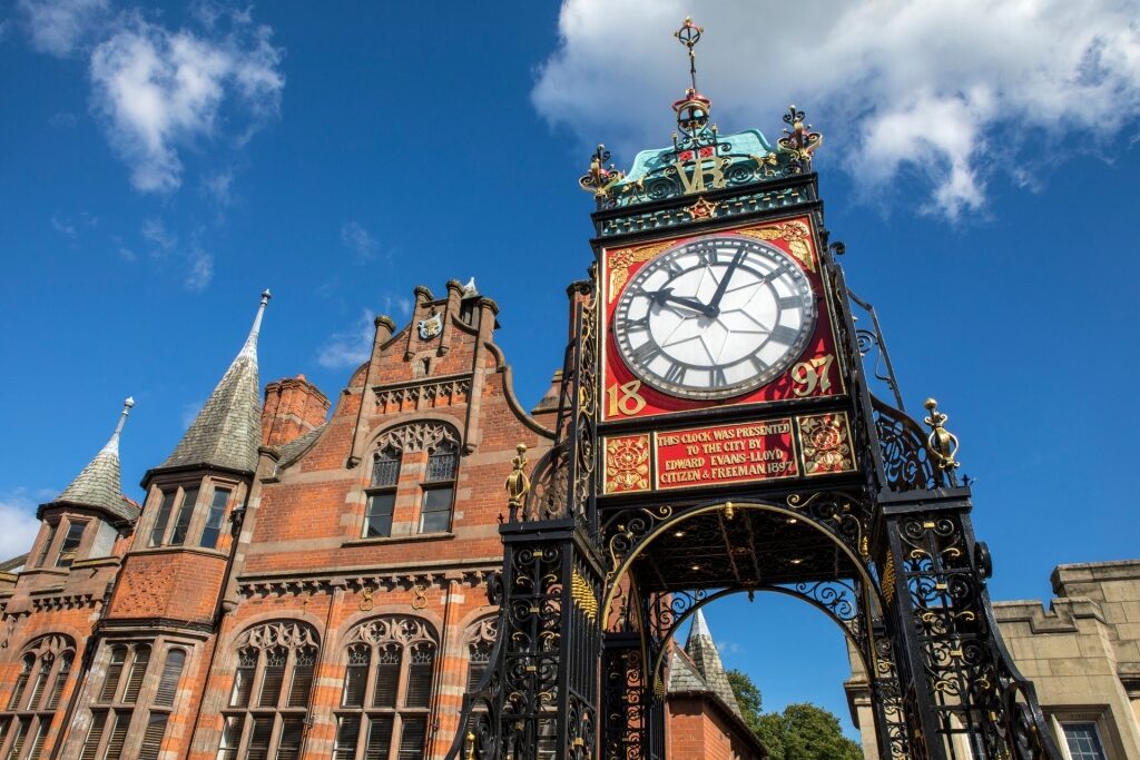 Iconic clock in Chester