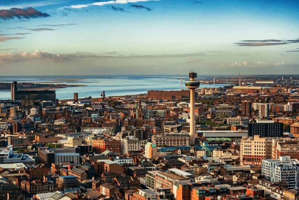 Liverpool skyline with Radio City Tower Viewing Gallery