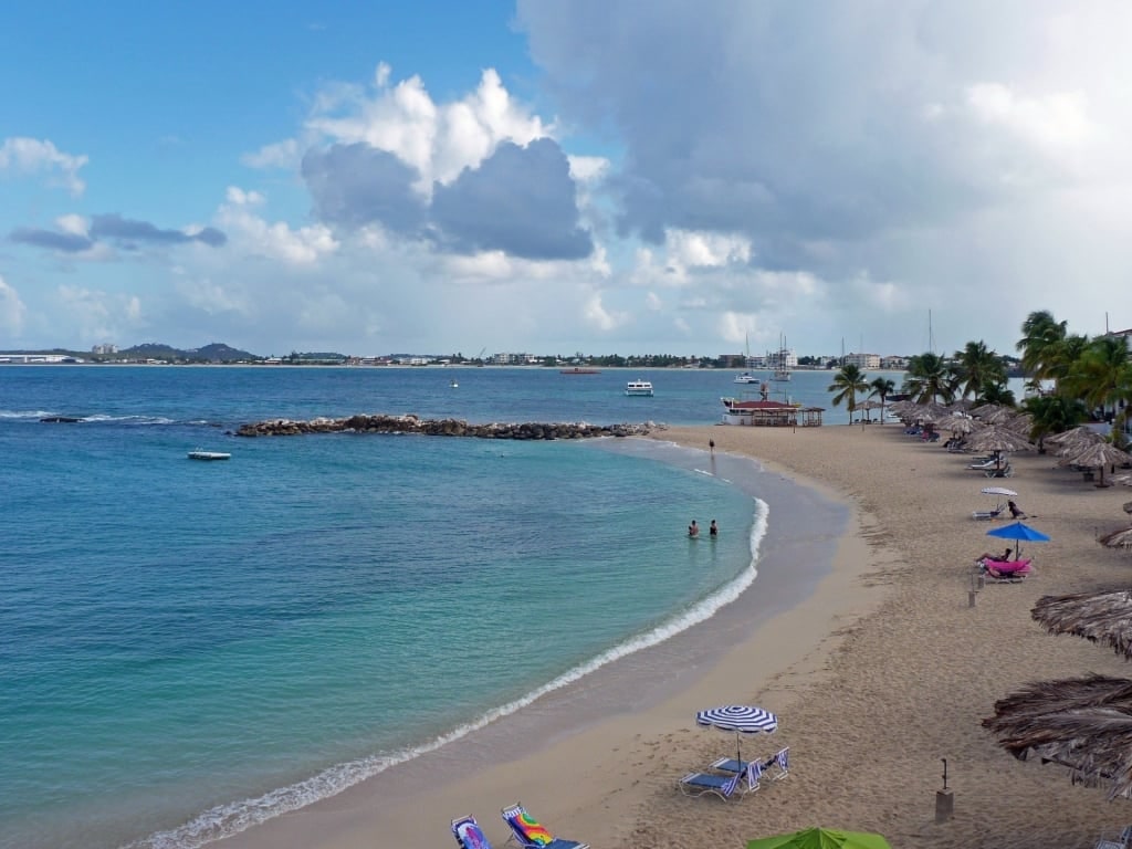 Aerial view of Dawn Beach