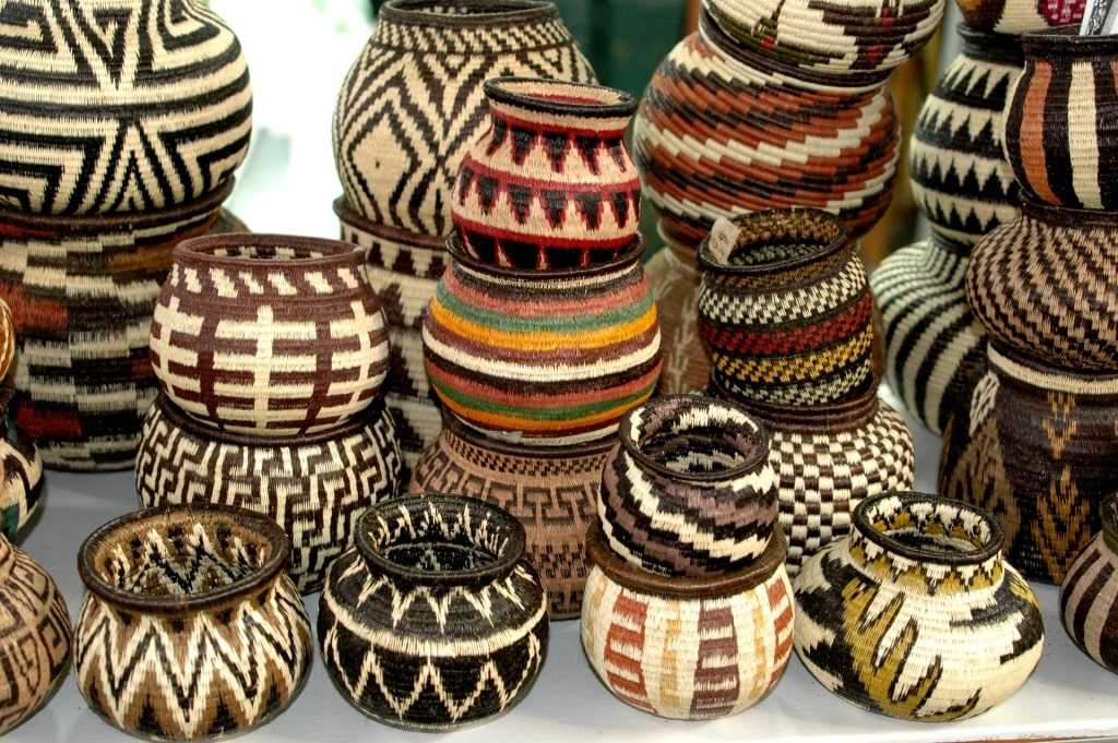 Emberá hand-woven baskets