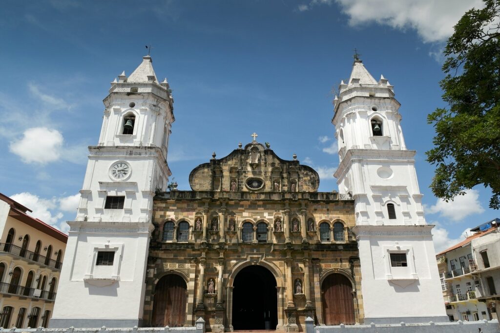 Church at the Plaza Mayor in Casco Viejo