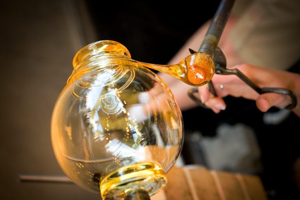 Glass-blowing class aboard Celebrity Cruises