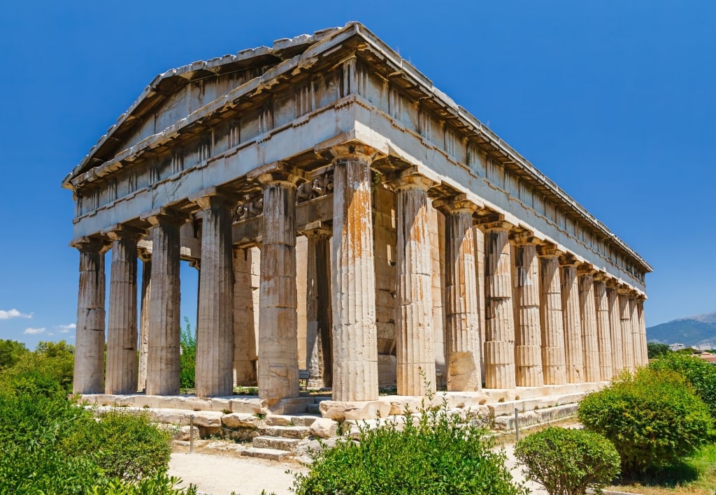 View of Temple of Hephaestus in Ancient Agora