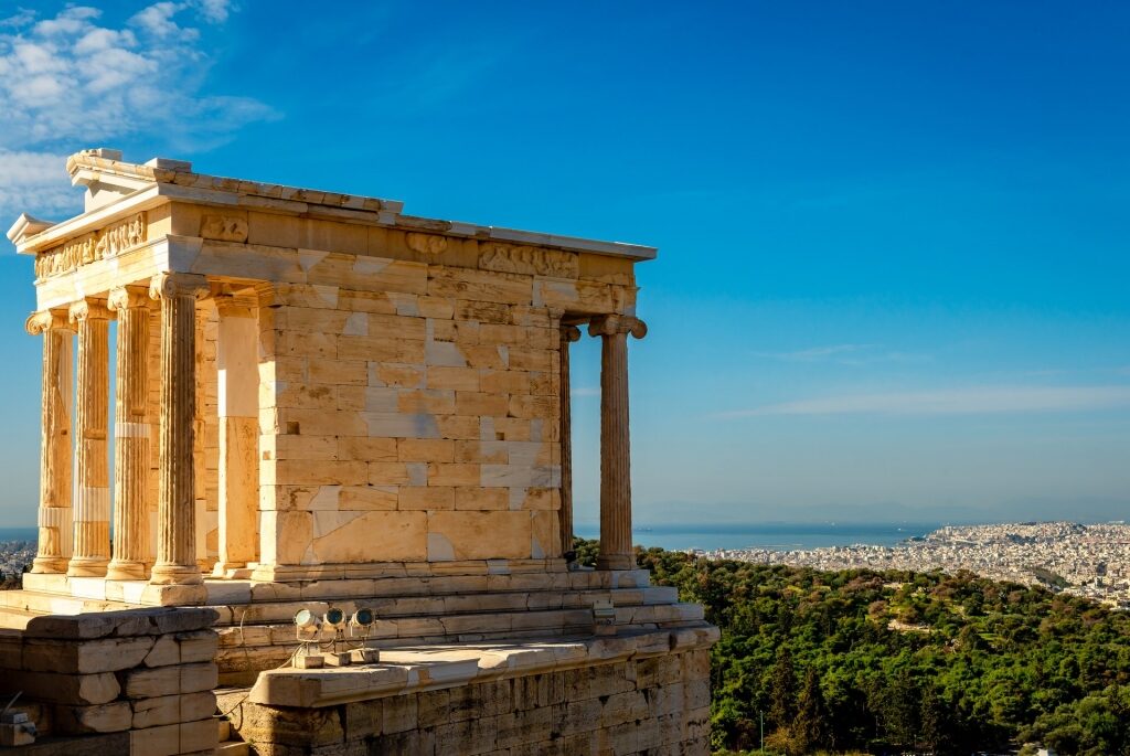Amazing view of Temple of Athena Nike