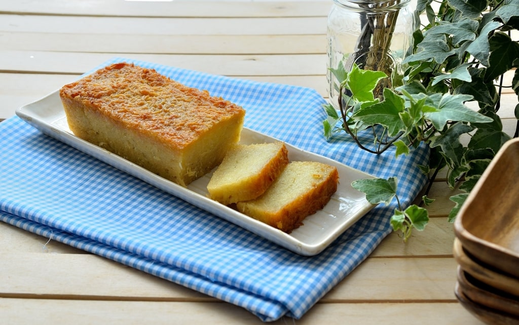 Decadent slices of cassava pone