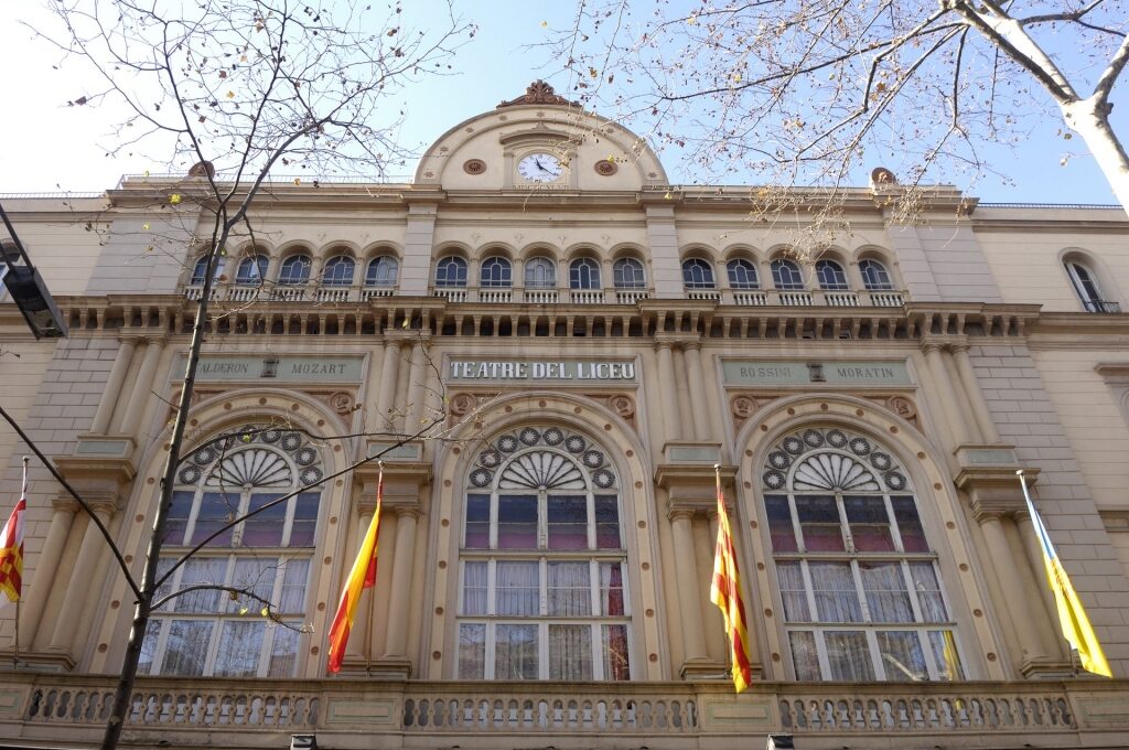 Beautiful architecture of Gran Teatre del Liceu