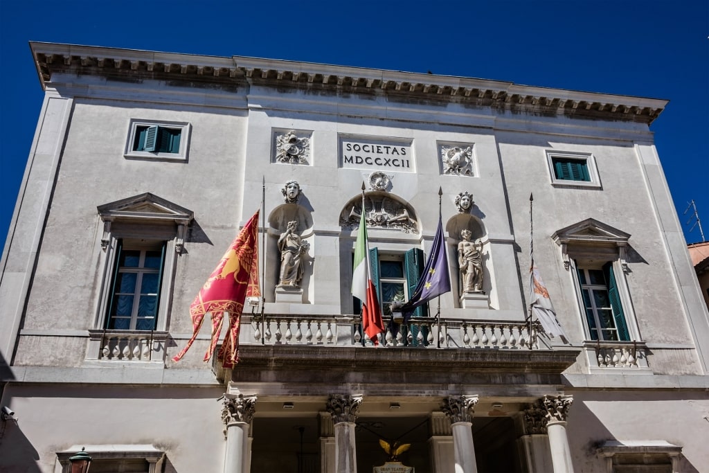 Majestic exterior of Teatro La Fenice