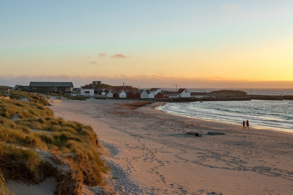 Quaint beach of Olberg Beach