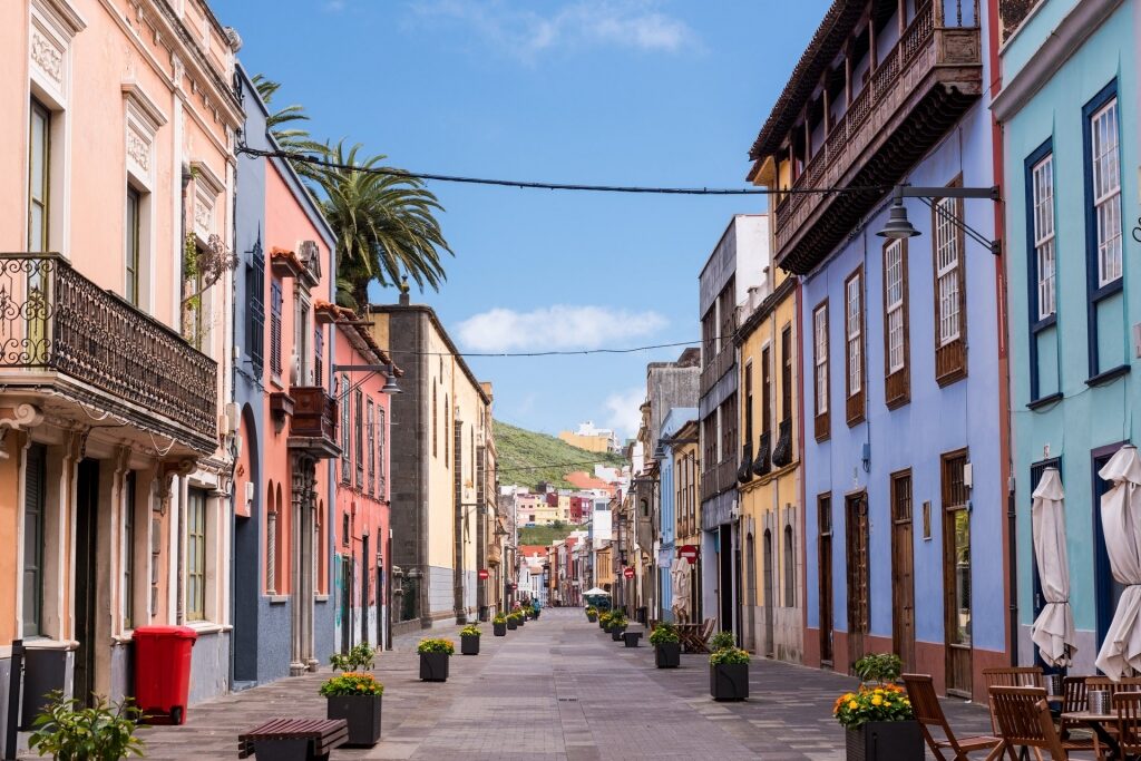 Colorful street of La Laguna