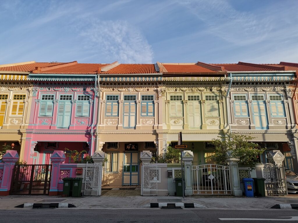 Colorful buildings at the Joo Chiat Neighborhood
