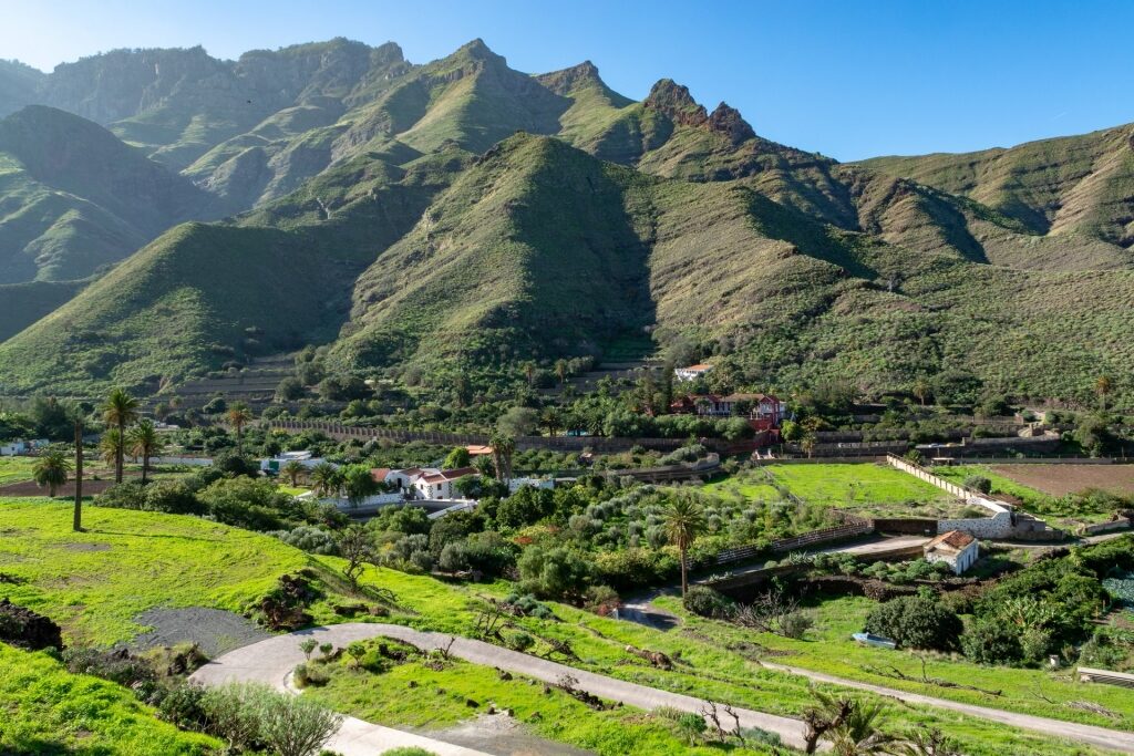 Majestic landscape of Agaete Valley in Gran Canaria