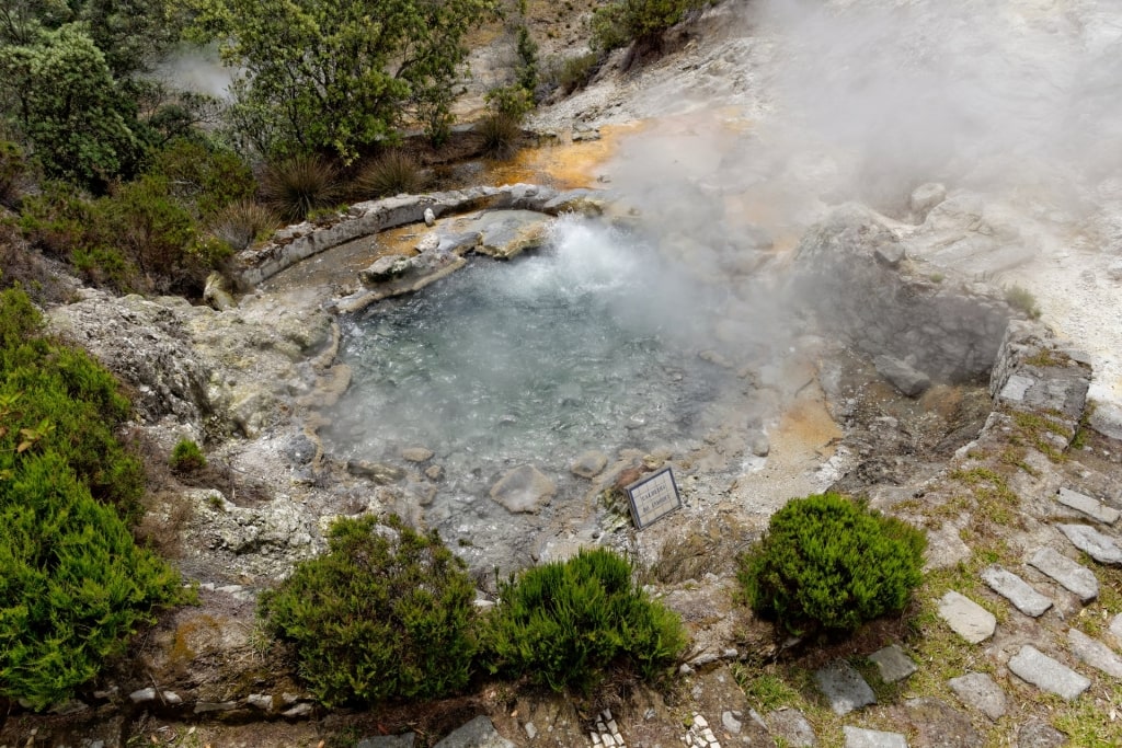 Thermal pool in Furnas Valley