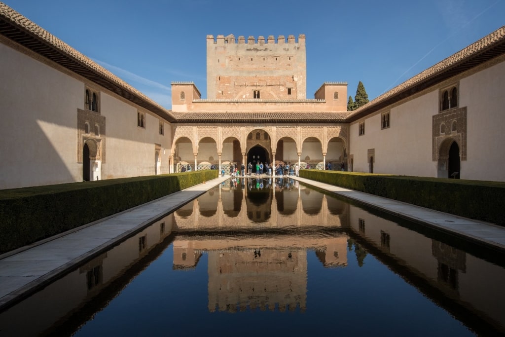 Moorish architecture of Alhambra Palace