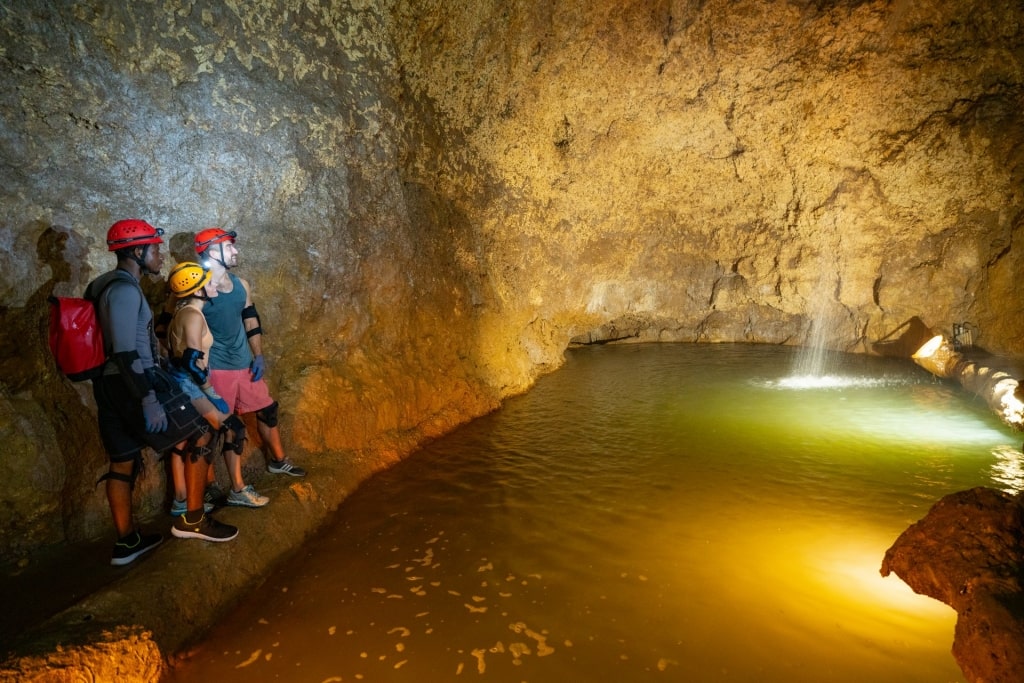 Amazing rock formations inside Harrison's Cave