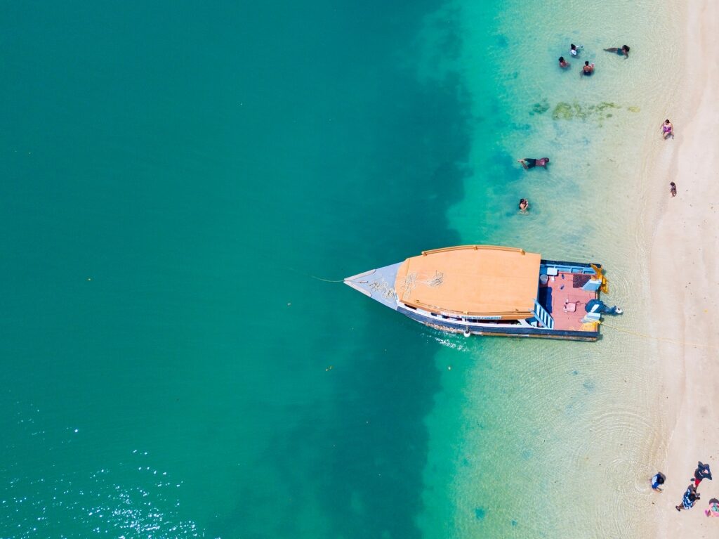 Top view of Buccoo Reef, Tobago