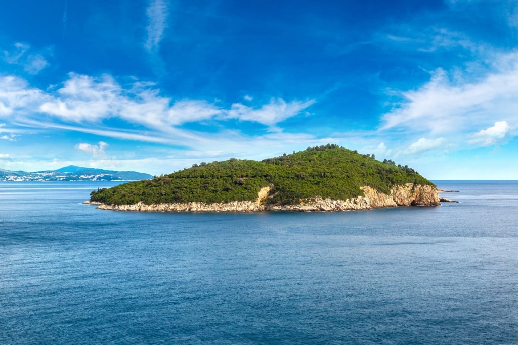 Lush landscape of Lokrum Island