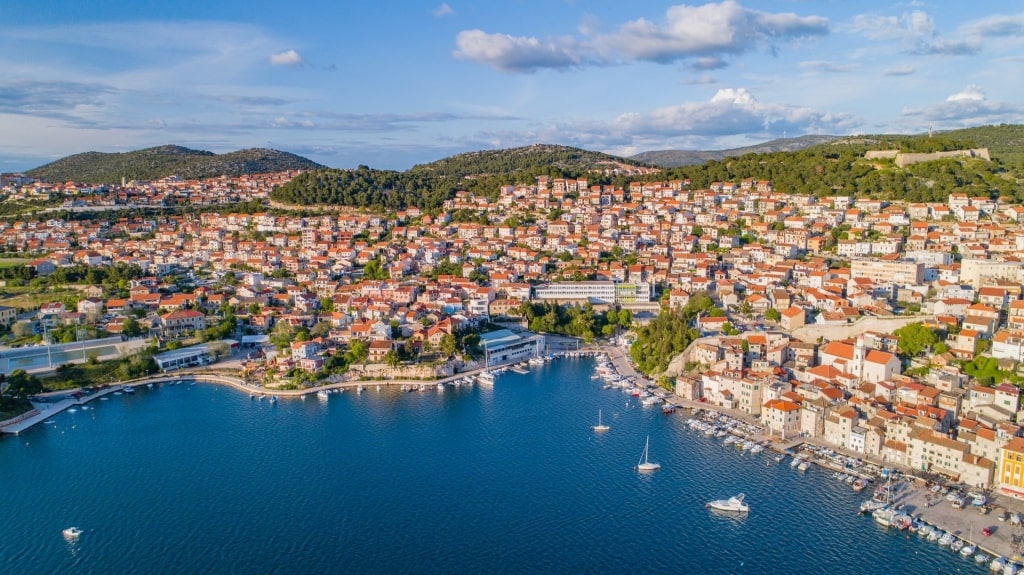 Aerial view of Old Town, Zadar