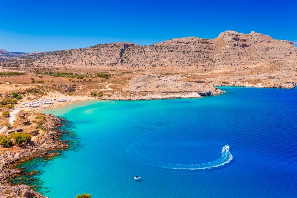 Agathi Beach, one of the best Rhodes beaches