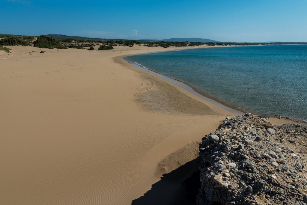 Mavros Kavos Beach, one of the best Rhodes beaches