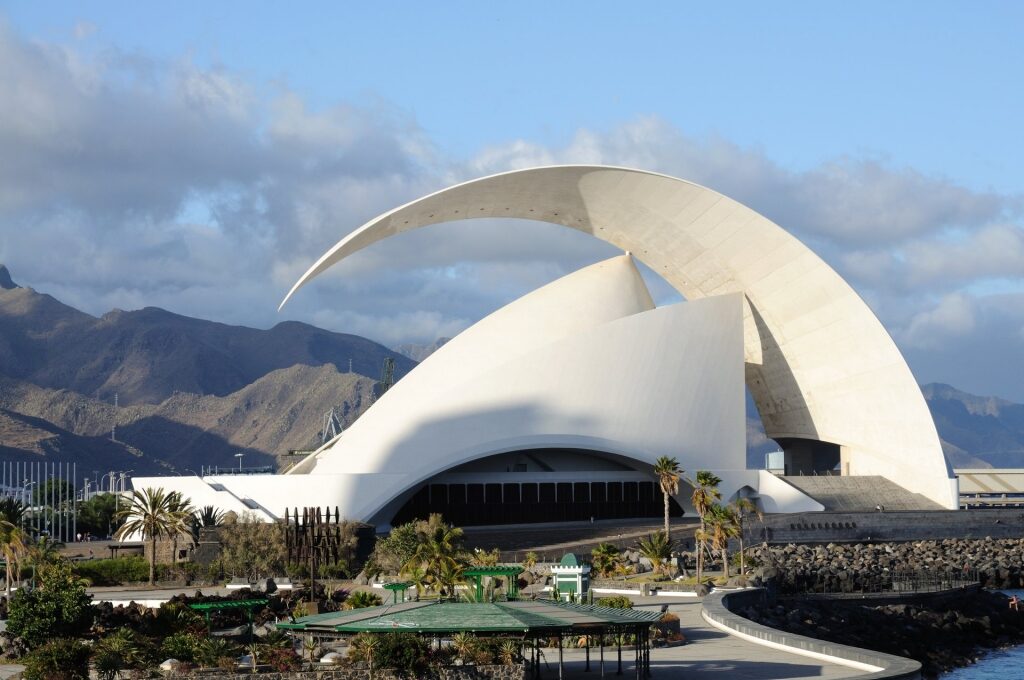 Beautiful architecture of Tenerife Auditorium