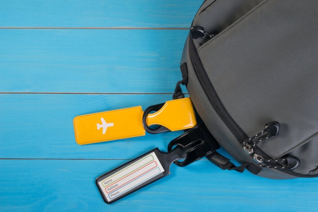Personalized luggage tag, one of the best travel gifts for dad