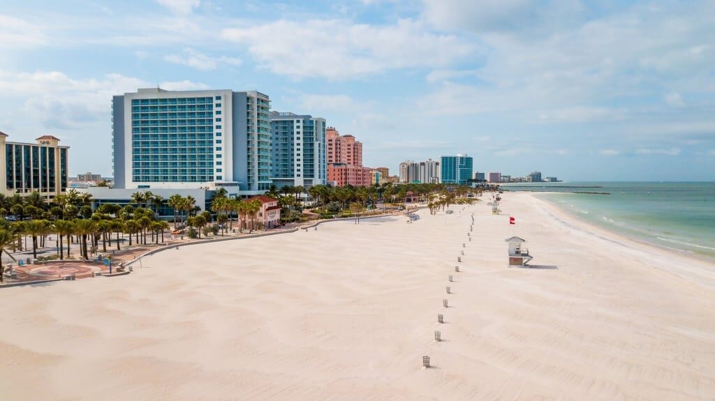 Clearwater Beach, one of the best white sand beaches in the world