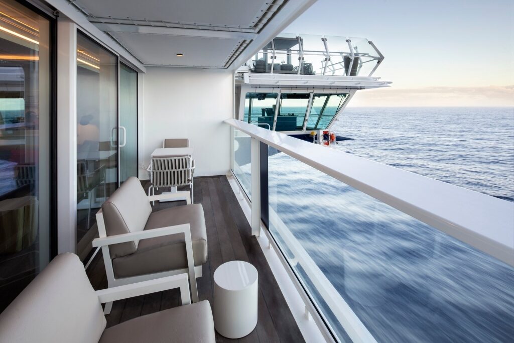 View of Celebrity Cruises Veranda Stateroom