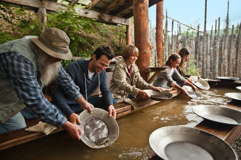 Gold-panning in Alaska