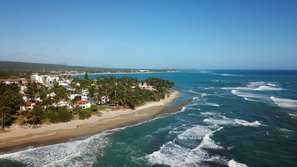 Deep blue waters of Playa Cabarete