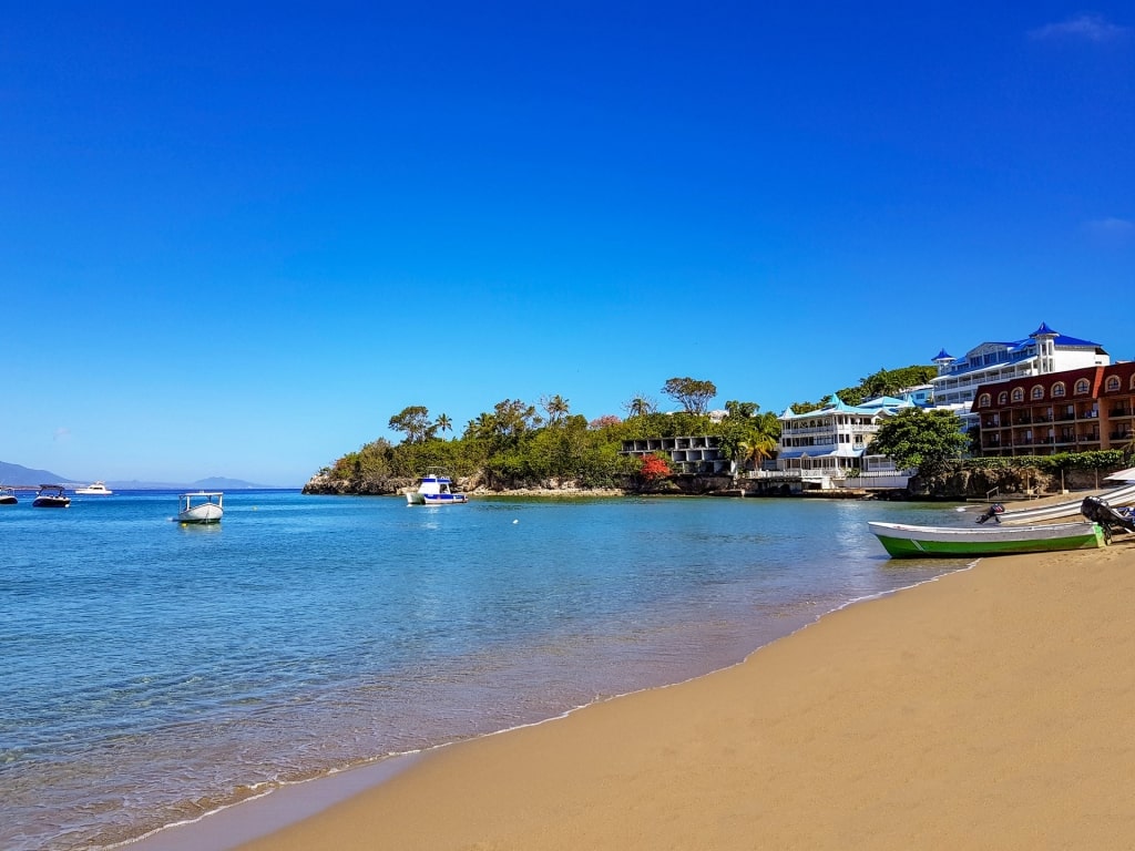 Brown sand beach of Sosua