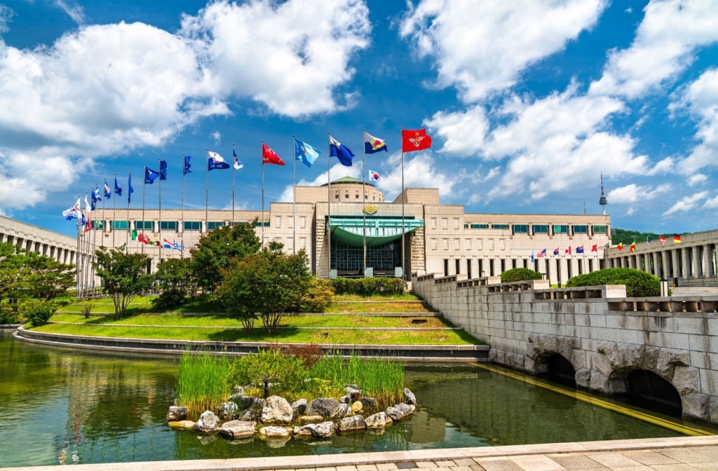 Exterior of the War Memorial in Seoul, South Korea