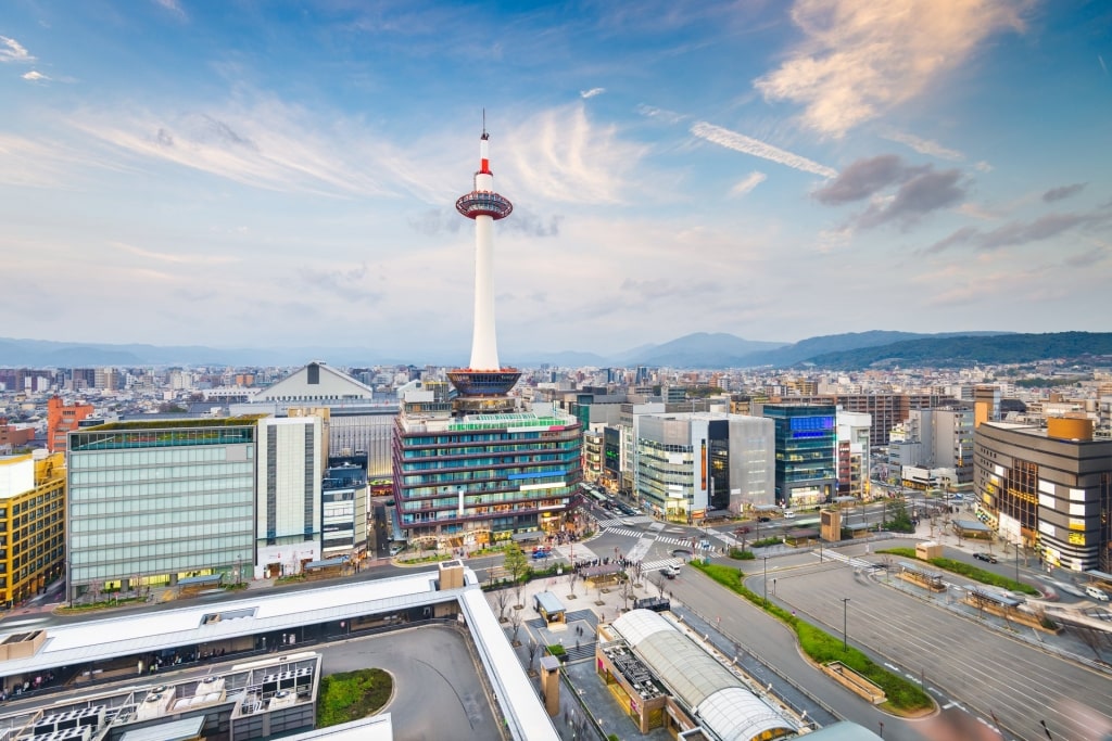 View of Downtown Kyoto