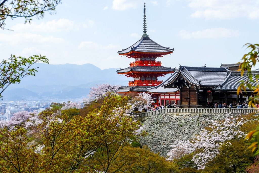 Kiyomizudera Temple, one of the most famous temples in Japan