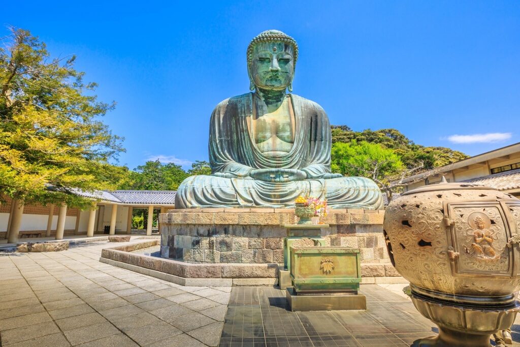 43-foot-tall Buddha statue in Kotokuin Temple