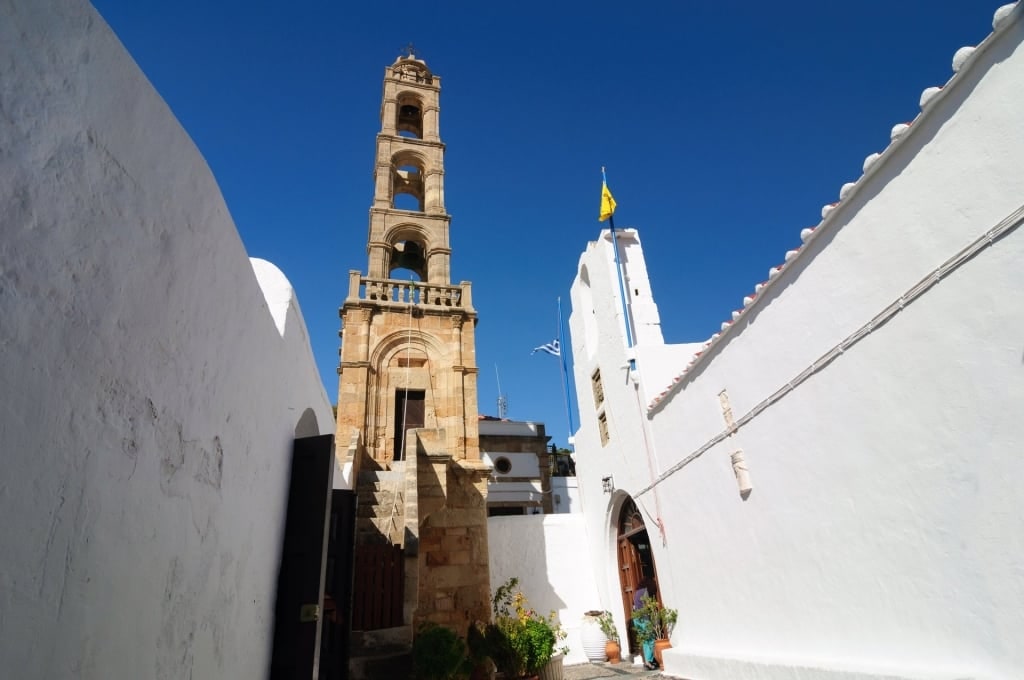 Belfry tower in Church of Panagia