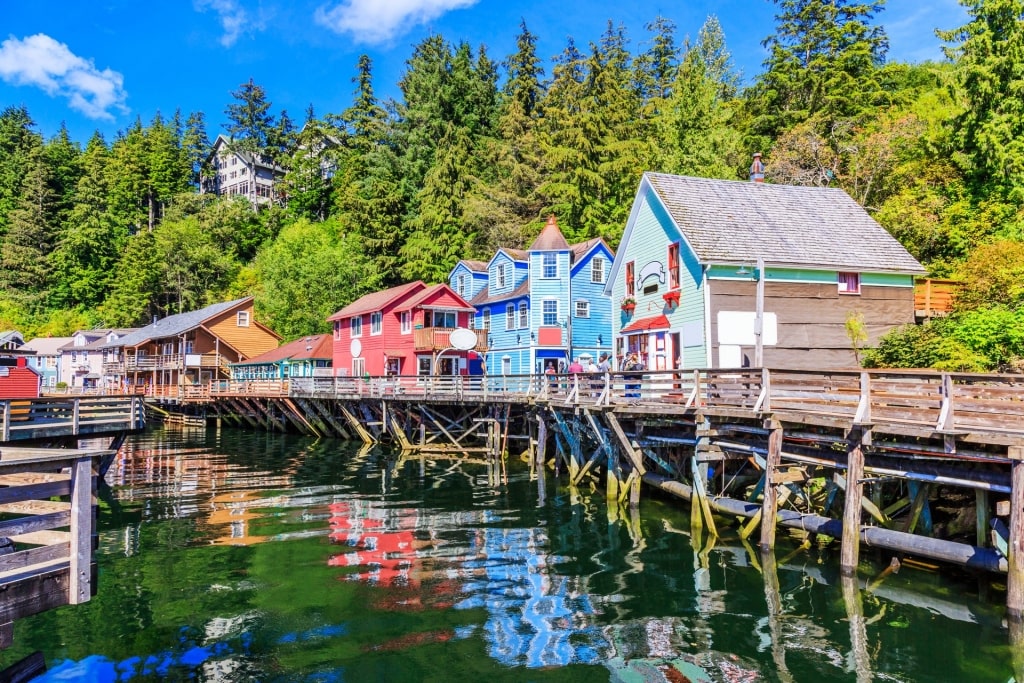 Colorful houses in Creek Street