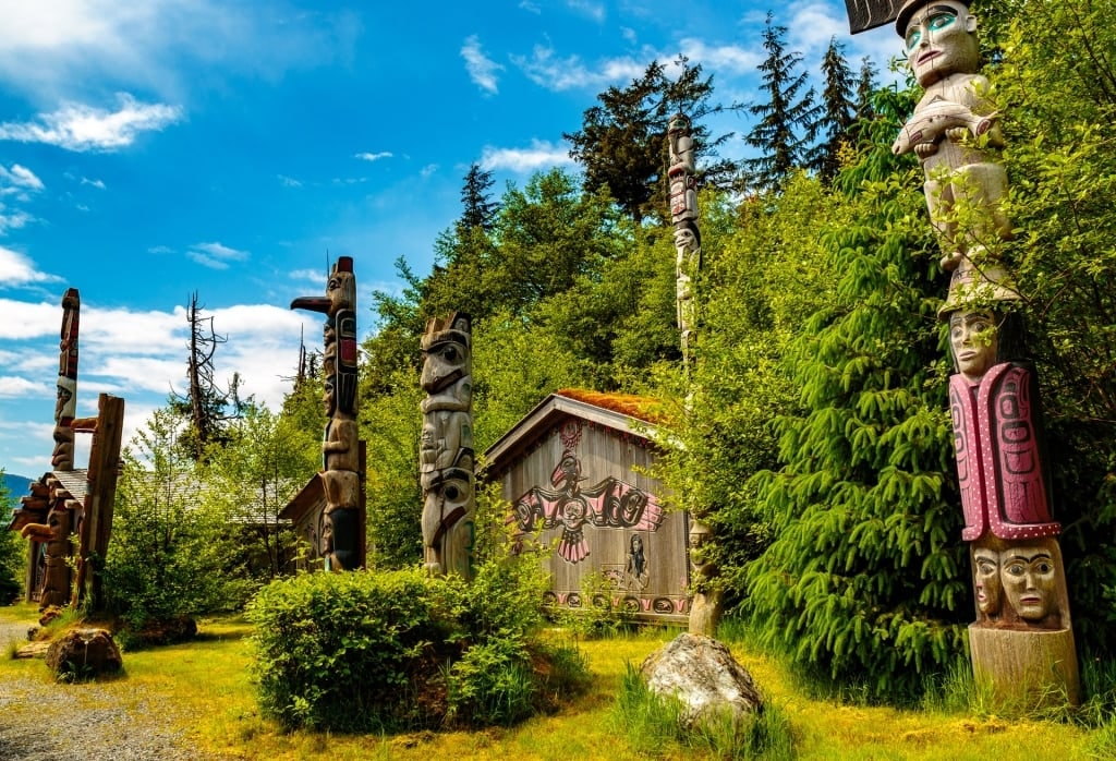 Totem poles at the Totem Heritage Center