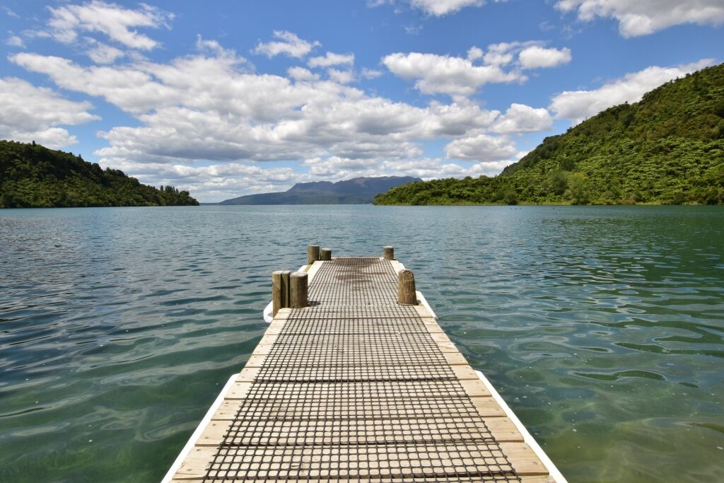 Boardwalk leading to Lake Tarawera