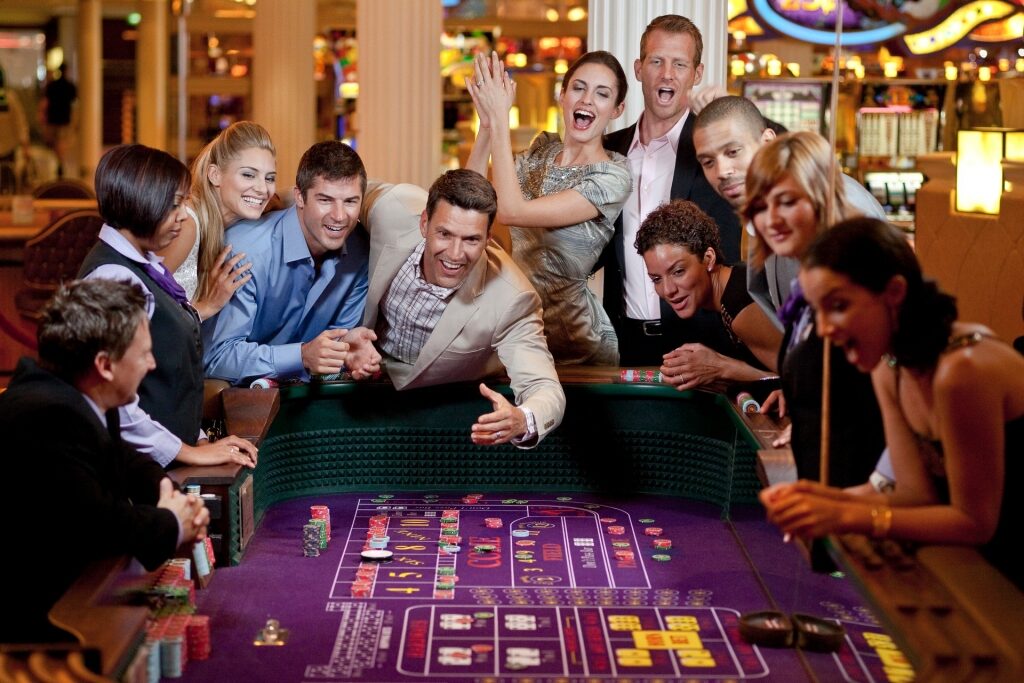 People playing casino onboard Celebrity