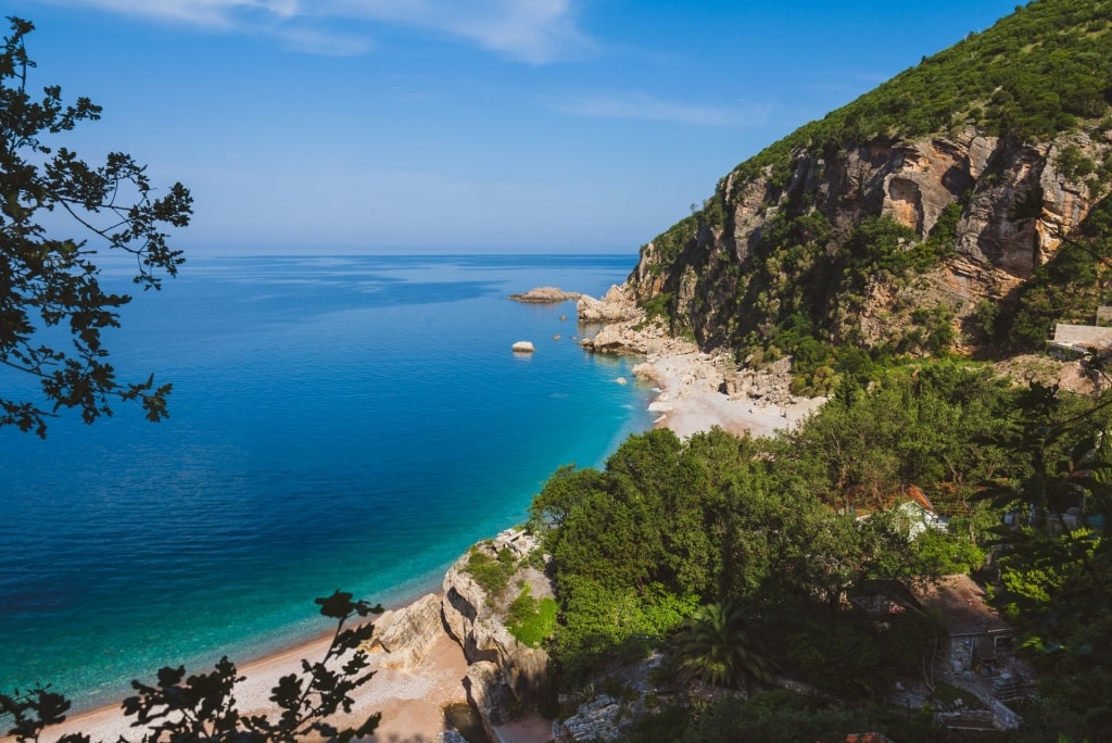 Cliffside view of Perazića Do Beach